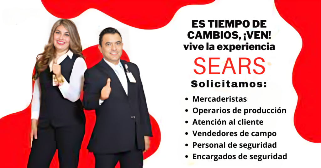 SEARS NUEVA CONVOCATORIA LABORAL